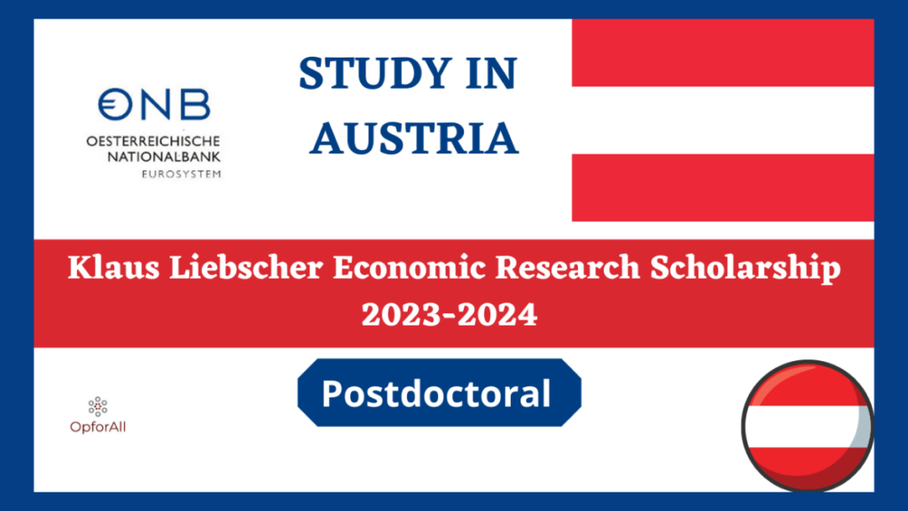 Klaus Liebscher Economic Research Scholarship 2023-2024 | Austria