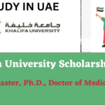 Khalifa University Graduate Scholarship 2024 In UAE (Fully Funded)