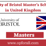 University of Bristol Master’s Scholarship in UK 2024