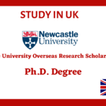 Newcastle University Overseas Research Scholarship 2024