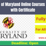 University of Maryland Online Courses Free 2024 with Certificate