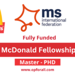 MSIF’s McDonald Fellowships 2024 | Fully Funded