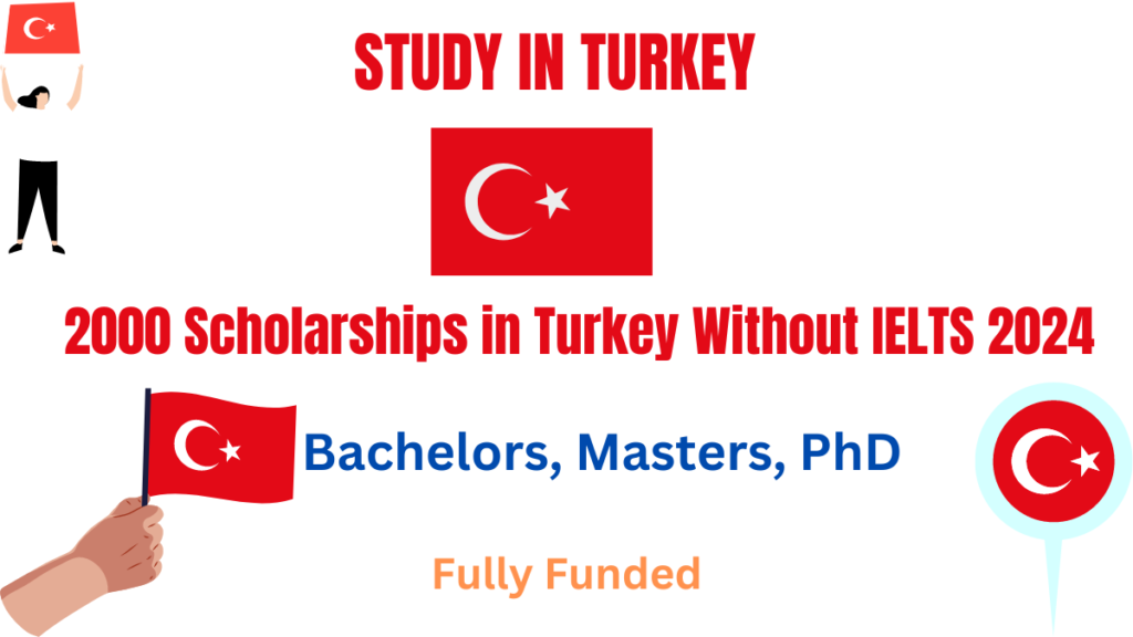 2000 Scholarships in Turkey Without IELTS 2024 |Fully Funded