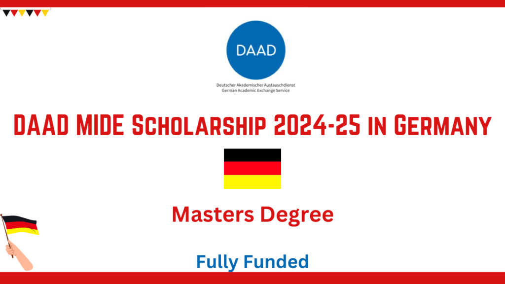 DAAD MIDE Scholarship-2025 in Germany |Fully Funded