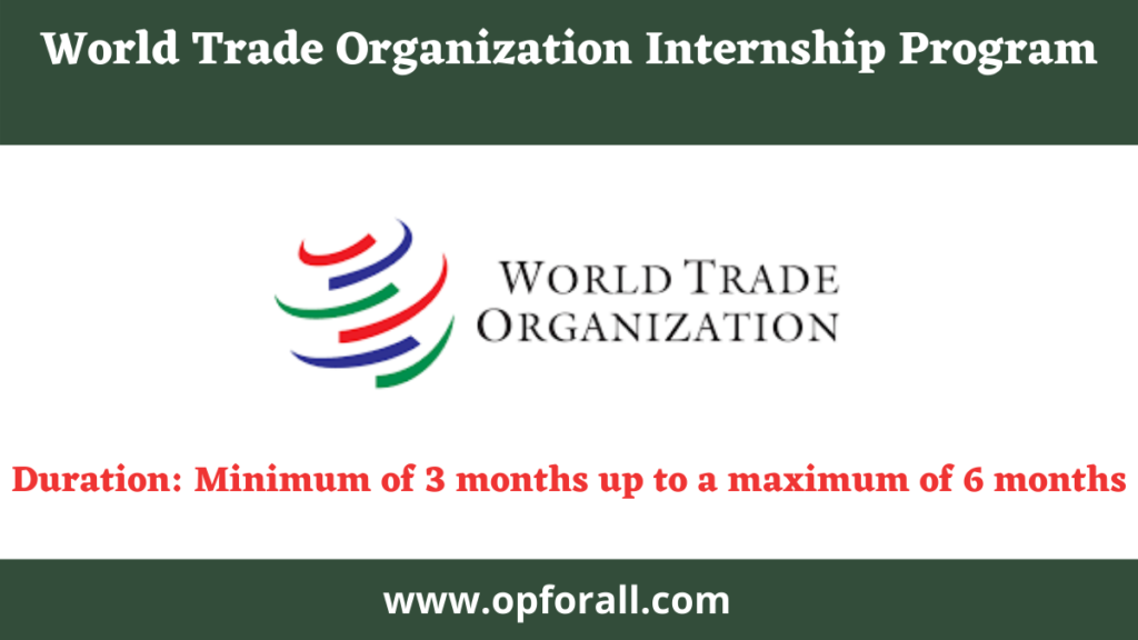 World Trade Organization Internship Program-2024-25