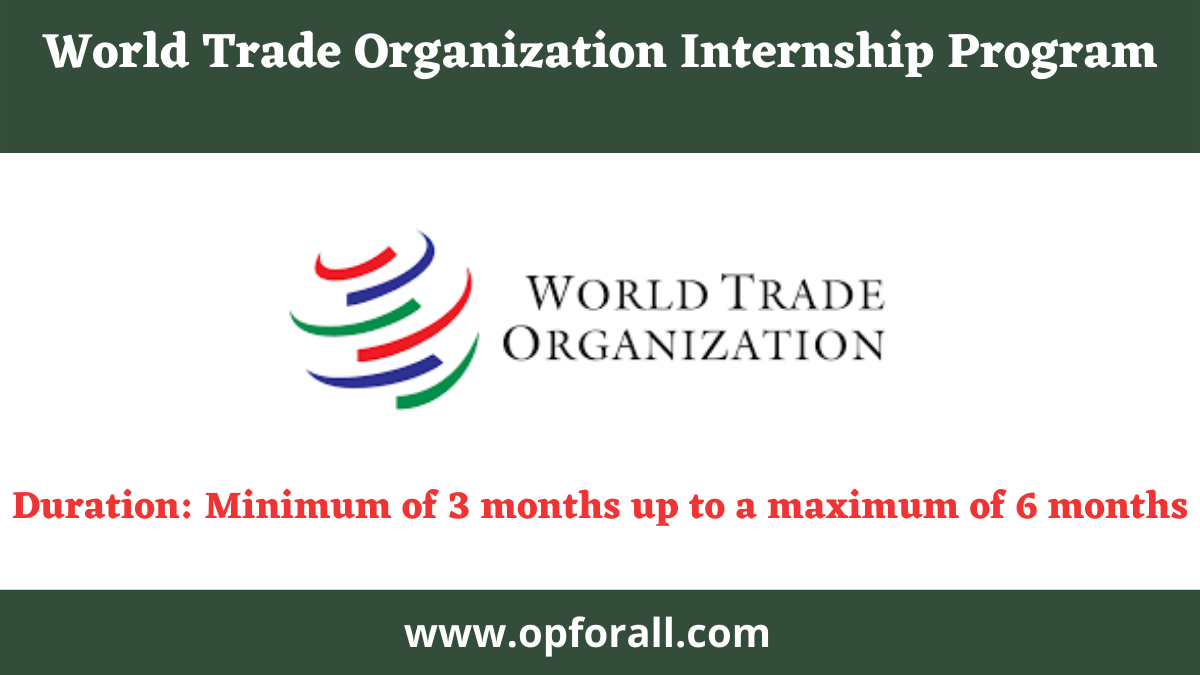 World Trade Organization Internship Program-2024-25