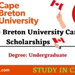 Cape Breton University Canada Scholarships 2024-25