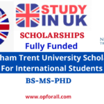 Nottingham Trent University Scholarships For Worldwide Students