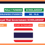 Royal Thai Government Scholarships 2025 | Fully Funded